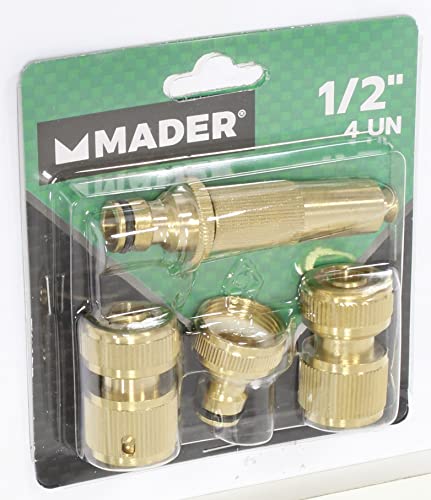 Mader Garden Tools 90471 Metallbewässerung, 1/2 Zoll, 4 Stück von Mader Garden Tools