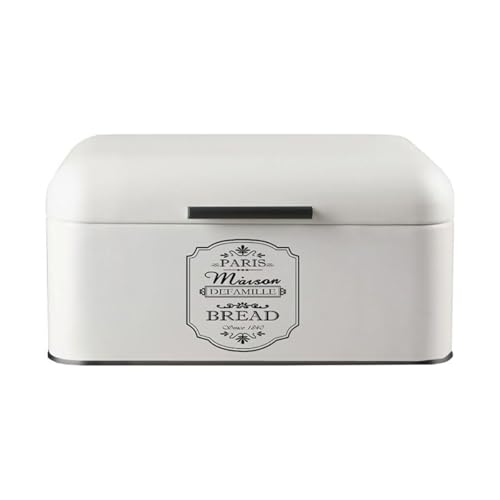 Feel-Maestro MR1771S Bread Box Rectangular White Metal von Maestro