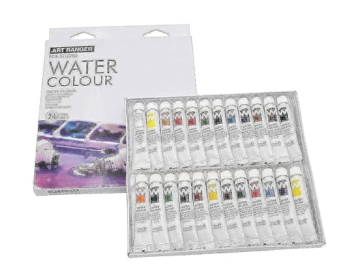 Paintersisters® Aquarell Farbset mit 24 Tuben je 12ml / 24 Farben, feine Künstlerqualität, Wasserfarbe Water Colour, flüssige Farbe von Paintersisters