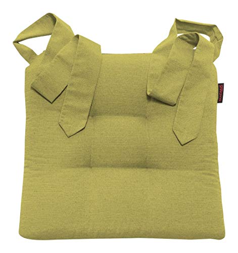 Stuhlkissen Sitzkissen Schleifenband Auflage Polster Stuhl Stuhlauflage Rattanstühle extra dick robust Esszimmerstühle Indoor Outdoor von Magma Heimtextil