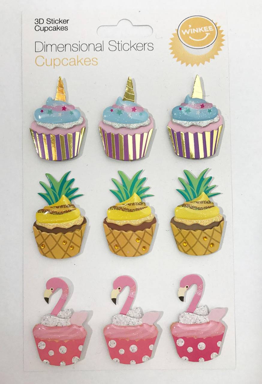 Mags Cupcakes 3 D Sticker - Pack, 14818 von Mags