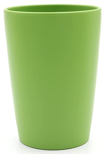 Magu 1 Nachhaltiger Biopolymer Becher (6 Farben) 100% Erdölfrei | Robust und Nachhaltig | Kunststoff Trinkbecher oder Zahnputzbecher naturgrün von Magu