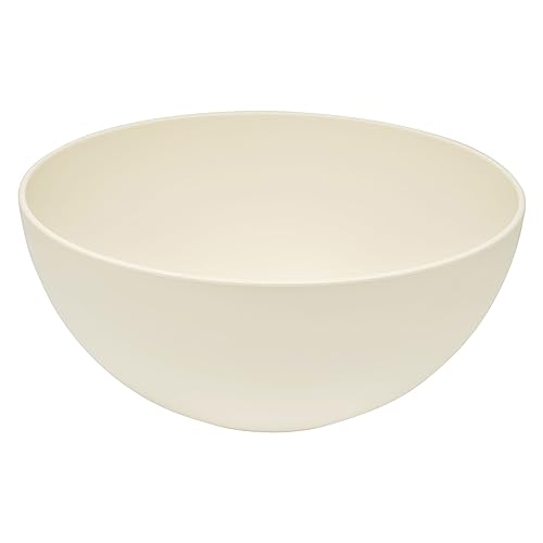 Magu Natur-Design Schüssel Beige Ø 30 cm aus einem Polymer aus natürlichen Materialien Servierschüssel Salatschüssel Obstschale von Magu