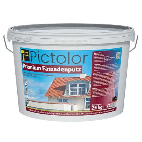 Pictolor Premium-Fassadenputz 25kg Körnung: 3mm von Malerversand