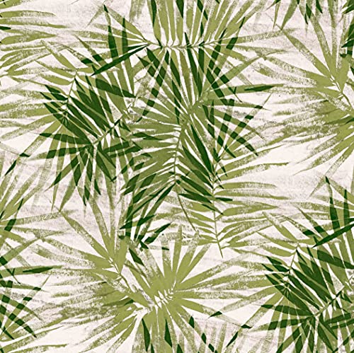 PVC Tischdecke Bamboo Bambus Grün Wachstuch · Breite & Länge wählbar · abwaschbare Tischdecke · Blätter beige Farn, Größe:120 x 160 cm von Mambo-Design