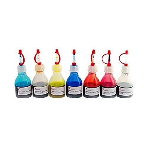 Farbstoff transparent flüssig Set 7 mal 20 ml für Epoxidharz Epoxy von Manadatec