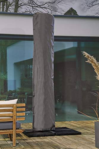 Mandalika Garden XXL Atmungsaktive, frostbeständige und wasserdichte Schutzhülle Mercato 500", mit Stab für einen Sonnenschirm bis 500 cm, 270 x 62 cm, von Mandalika Garden