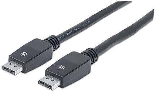 Manhattan 354127 Kabel (DisplayPort-Stecker auf DisplayPort-Stecker) 7,5m schwarz von Manhattan