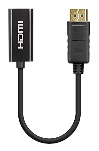 Manhattan Aktiver DisplayPort auf HDMI Adapter 4K@60Hz schwarz von Manhattan