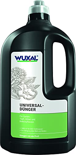 Wuxal Universaldünger - 2000 ml - Flüssiger Pflanzendünger für Garten- und Zimmerpflanzen - Sowohl als Blumendünger als auch als Grünpflanzendünger geeignet von WUXAL