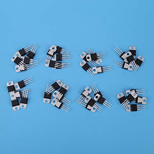7805 7809 7812 7815 7905 7912 7915 LM317 Transistor, 8 Typen Transistorsortiment, Allzweck für die Reparatur von Hobbyelektronik Audio-Video von Maquer