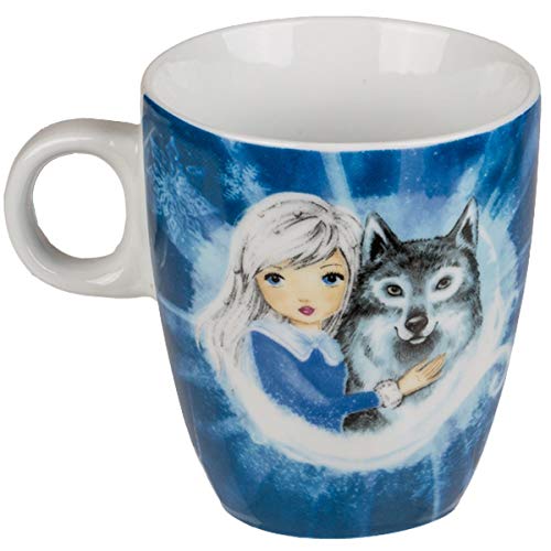 Eisprinzessin Tasse mit Motiv wählbar 180ml Milch Tee Kakao Tasse Kindertasse, Motiv:Wolf von Marabella