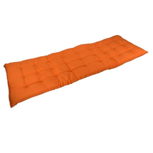 Marabella Auflage für Gartenbank 150x40x4cm Sitzauflage Polsterauflage Bankauflage, Farbe:orange von Marabella