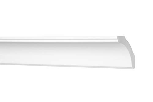 Marbet Deckenleisten aus Styropor XPS - Hochwertige Stuckleisten leicht & robust im modernen Design - (20 Meter Sparpaket E-43-50x50mm) Wandleiste von Marbet Design