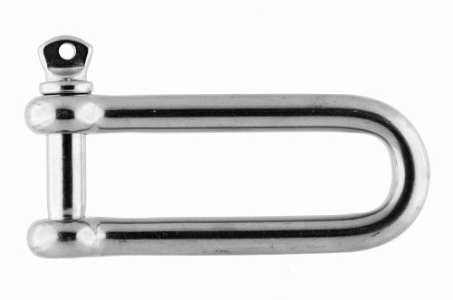 Edelstahl Schäkel lange Form ø 8 mm, A4 AISI 316 von Marinetech