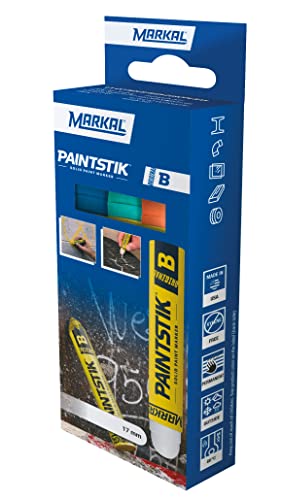 Markal B Paintstik Retail Pack 17mm 1 x Grün + 1 x Blau + 1 x Orange. von Markal