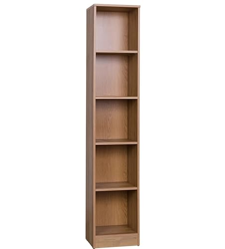 Marmex Grant G7 - Dekoregal, Regal, Schubladen - Bücherregal für Bücher und Spielzeug - Möbelset für EIN Jugendzimmer, Kinderzimmer - 36x185x34 Riviera Eiche von Marmex Meble