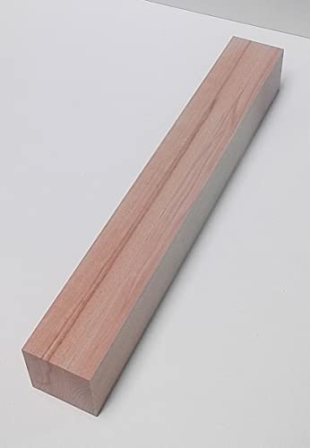 1 Kantholz Kernbuche massiv. Holzleisten Pfosten Holzriegel 4x4cm stark, verschiedene Längen. (45cm lang) von Martin Weddeling