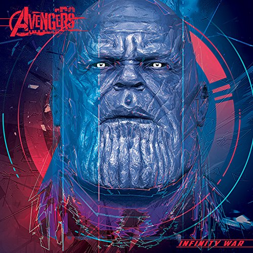 Marvel Comics Avengers: Infinity War-Thanos Cubic Head 40x40cm Canvas Print Leinwanddruck, Baumwolle, Mehrfarbig, 40 x 40 cm von Marvel Comics