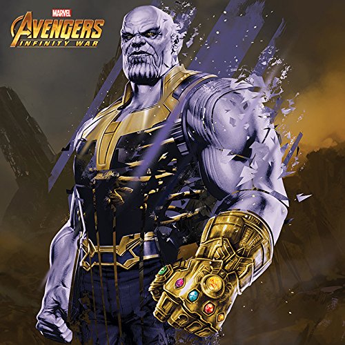 Marvel Comics Avengers: Infinity War-Thanos Fragmented 40x40cm Canvas Print Leinwanddruck, Baumwolle, Mehrfarbig, 40 x 40 cm von Marvel Comics