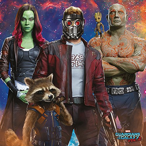 Marvel Comics Guardians Of The Galaxy Vol. 2 "Galaxy Team, 40 x 40 cm, Leinwanddruck von Marvel Comics