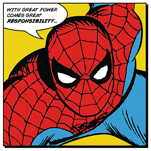Marvel Comics Leinwanddruck, Polyester, Mehrfarbig, 40 x 40 cm von Marvel Comics