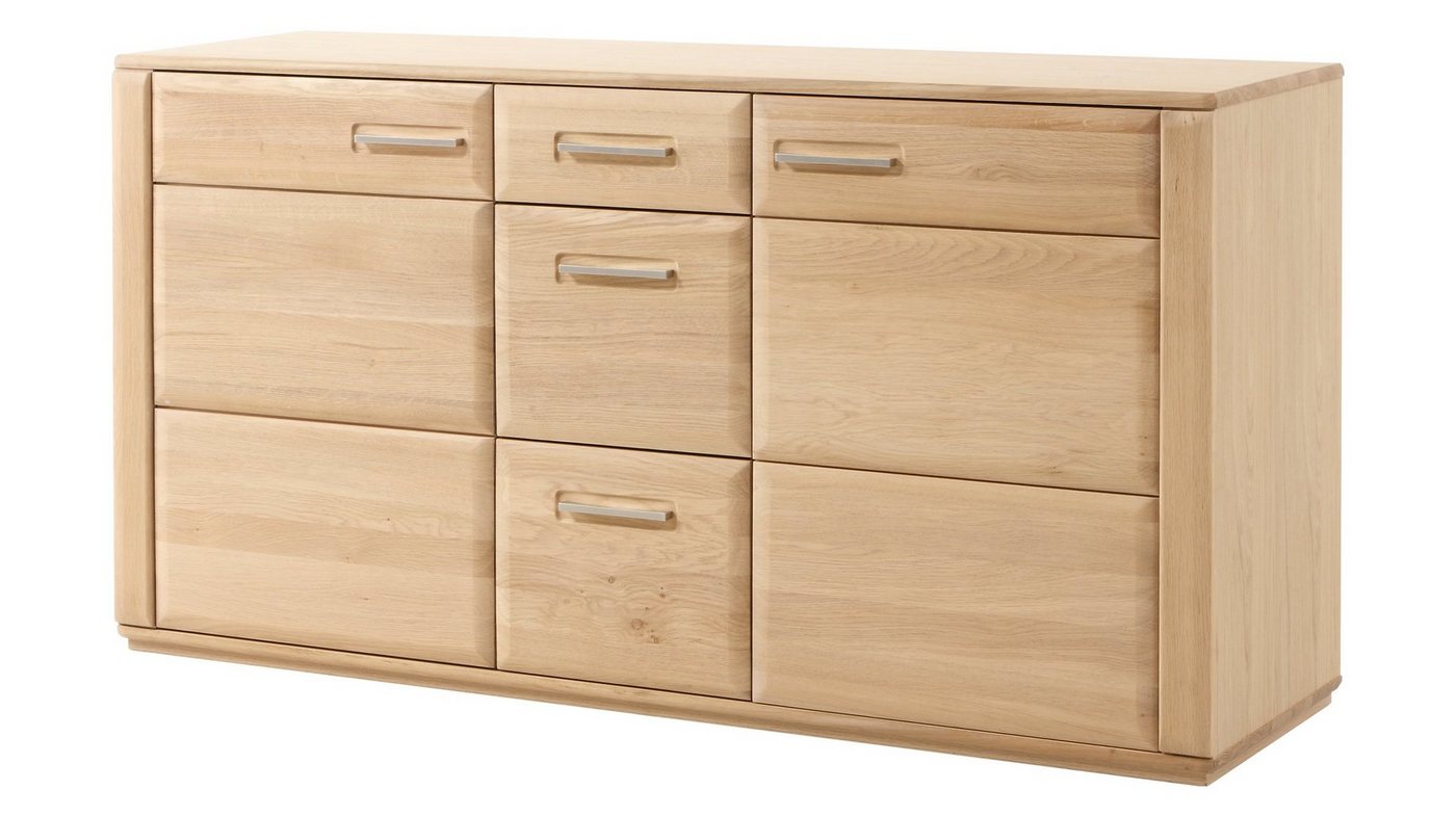 Massivart® Sideboard SENA 161 cm / Massivholz Eiche teilmassiv geölt, 2 Türen / 3 Schubladen / 2 Einlegeböden / Soft-Close-Funktion von Massivart®