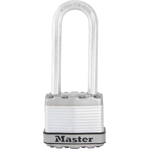 MASTER LOCK Hochleistungsvorhängeschloss [Schloss mit Schlüssel] [Laminierter Stahl] [Wetterfest] M1EURDLJ - Ideal für Lagerräume, Garagen etc. von Master Lock