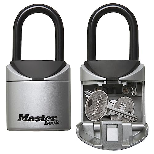 Master Lock Mini Schlüsseltresor, mit Bügel, 13.5 x 7 x 3.2 cm, Schlüsselsafe von Master Lock