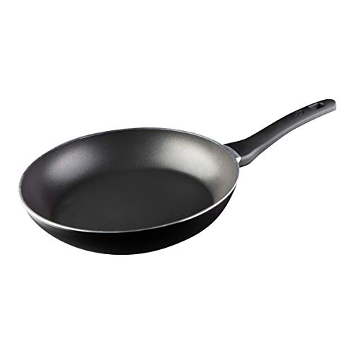 MasterChef Bratpfanne 24cm Beschichtete Pfanne Induktion mit Hoher Rand, Kochtöpfe für Ceranfeld & alle Herdarten Leicht zu Reinigen, Aluminium, Spülmaschinenfeste, Aluminum von MasterChef