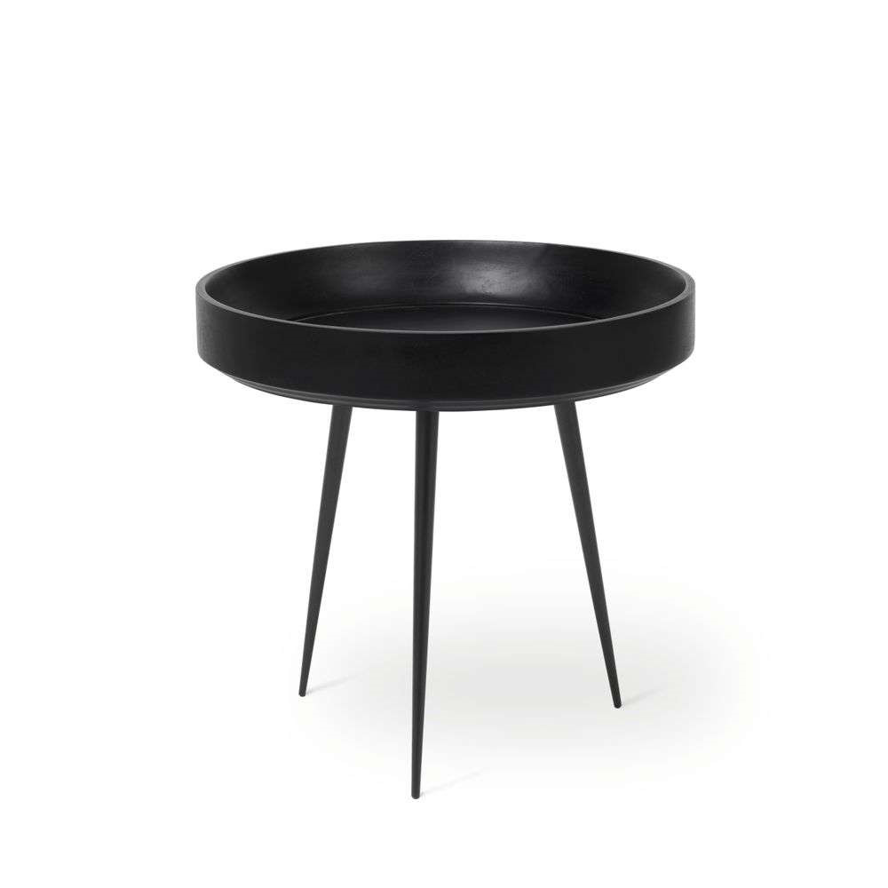 Mater - Bowl Table Small Black Stained Mango Wood von Mater