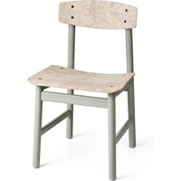 Mater - BM3162 Stuhl, Buche grau / grau (Wood Waste Edition) von Mater