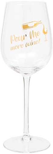 Maturi „Pour Me“ humorvolles Weinglas, 420 ml von Maturi