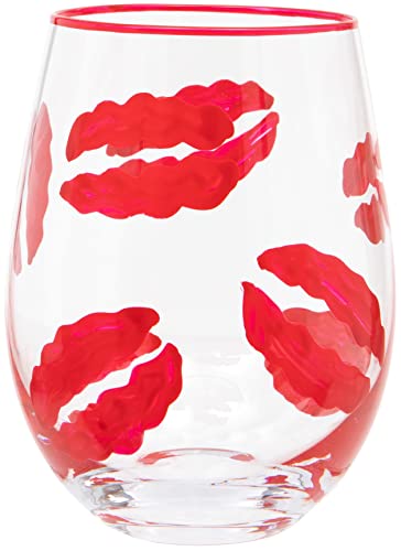 Maturi Weinglas, handbemalt, ohne Stiel, 530 ml, in Geschenkbox von Maturi