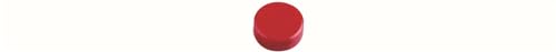 MAUL Facetterand Magnete (20 Stück) MAULpro Ø 33mm | Mini Magnete aus Kunststoff | Starke Magnete für Whiteboard und Magnettafel | ideal für Büro, Homeoffice und Werkstatt | Rot von Maul