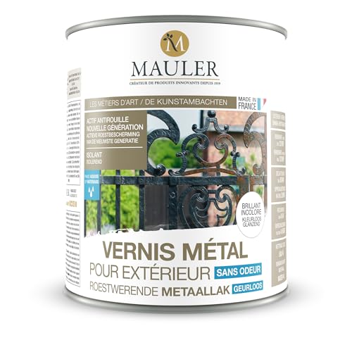 Mauler Rostfreier Metalllack - farb- und geruchloser Schutz - Brillant 1L von Mauler