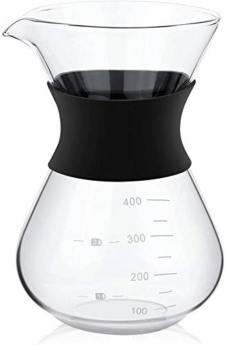 Mavis Laven Pour Over Kaffeemaschine mit Filter, Handtropfkaffeemaschine Glastopf mit wiederverwendbarem Edelstahlfilter von MAVIS LAVEN