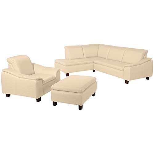 Max Winzer Ecksofa Links mit Sofa 2,5-Sitzer rechts Aaron Flachgewebe beige von Max Winzer