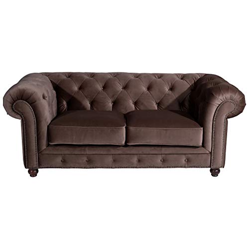 Max Winzer Sofa 2-Sitzer Orleans Samtvelours braun von Max Winzer