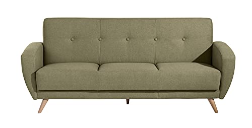 Max Winzer Sofa 3-Sitzer mit Bettfunktion Jerry Samtvelours (mit Clean-ABO Ausrüstung) Oliv von Max Winzer