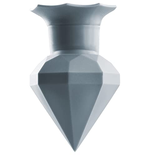 Maximex Diamond Clean Entkalker Diamant für Wasserhähne - Passt auf jeden handelsüblichen Wasserhahn, Silikon, 4.9 x 7.3 x 4.9 cm, Grau von Maximex