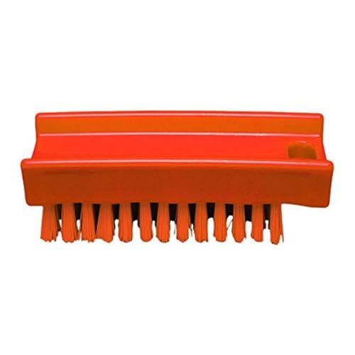 Maya Professional Tools 15060-7 Nagelbürste mittelharte Borsten, FBK/Lebensmittelhygiene, 110 mm x 45 mm, Orange von Maya Professional Tools