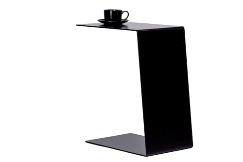 Mayaadi-Home Beistelltisch ST1 | Multifunktionaler C-Form Tisch | Moderner Laptoptisch für Sofa, Bett & Couch | Metallkonstruktion | Schwarz oder Weiß von Mayaadi-Home