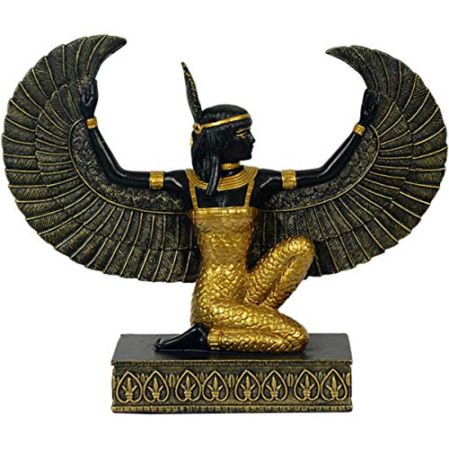 Ägyptische Göttin kniende Maat mittel schwarz-gold von Mayer