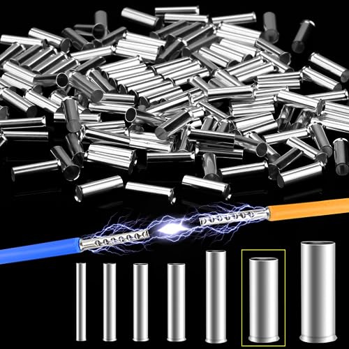 Mbsomnus Aderendhülsen 4mm², 400 Stück Kabelhülsen 0.5-6mm² Quetschhülsen Adernendhülsen Twin Aderendhülsen Klemmhülsen Kabel für Drahtverbindungen & Elektrische Spleißungen von Mbsomnus