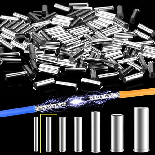 Mbsomnus Kabelhülsen 0.75mm², 400 Stück Aderendhülsen 0.5-6mm² Quetschhülsen Adernendhülsen Twin Aderendhülsen Klemmhülsen Kabel für Drahtverbindungen & Elektrische Spleißungen von Mbsomnus