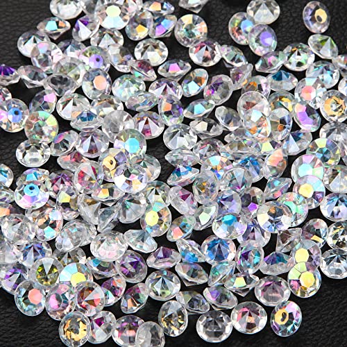 Mbsomnus 600 Stück Diamanten Deko 10mm Acryl Diamanten Kristall Deko für Streudeko Hochzeit TischdekoHochzeit für Vase Füller Weihnachten Hochzeit Geburtstag Party von Mbsomnus