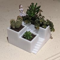 Gestufter Sukkulenten Überpflanzen/Zimmerpflanze Minimalistisch Boho Indoor Gardening von McMaster3D