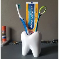 Zahnförmige Tasse/Zahnpasta Zahnbürste Zahnputz Badezimmer Halter von McMaster3D