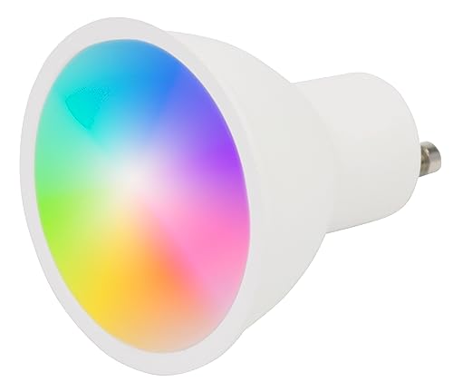 McShine - WiFi Smart LED Strahler | WLAN Leuchtmittel, 5W, RGB Farbe einstellbar + CCT, Alexa, Google Assistant, Smart Home mit Sprachsteuerung und Appsteuerung von McShine
